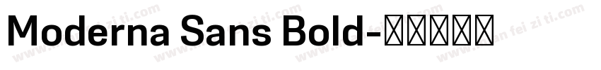 Moderna Sans Bold字体转换